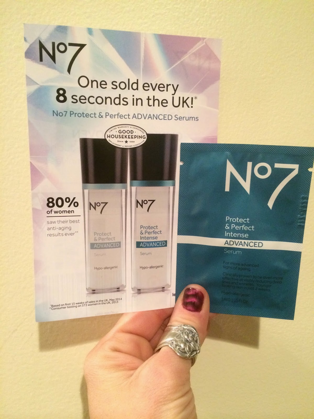 No7 Protect & Perfect ADVANCED Serum – 30 Ml, Anti-Aging Serum Für Straffere Haut